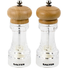 Salter 7607 WDXR Buchenholz-Zwillingsmühle