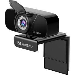 Webcam USB Sandberg 134-15 para bate-papo, 1080p HD