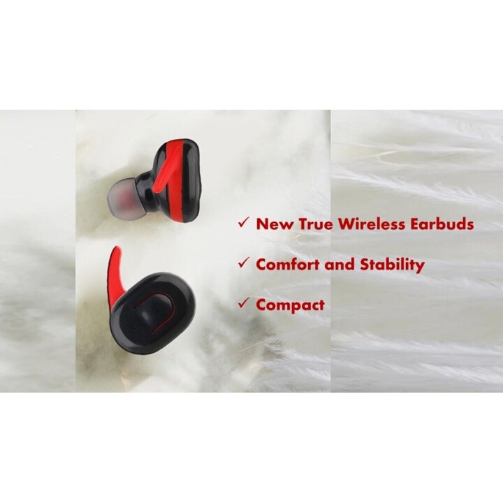 V.Silencer Ture Wireless Earbuds Black/Red