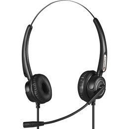 Fone de ouvido estéreo profissional Sandberg 126-30 USB+RJ9/11