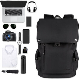 Mochila de turista Sponge de 15,4 pulgadas, color negro