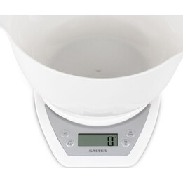 Balance de cuisine numérique Salter 1024 WHDR14EU16 et bol double verseur - Blanc