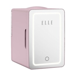 Mini lodówka z lusterkiem do makijażu LED ELLE Home ESDAFX08PUEU 8L fioletowa