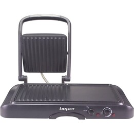 Beper P101TOS501 grill eléctrico doble placa negro