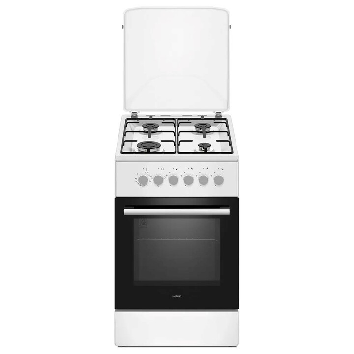 MPM MPM-56-KGM-04 Cuisinière à gaz/électrique Blanc