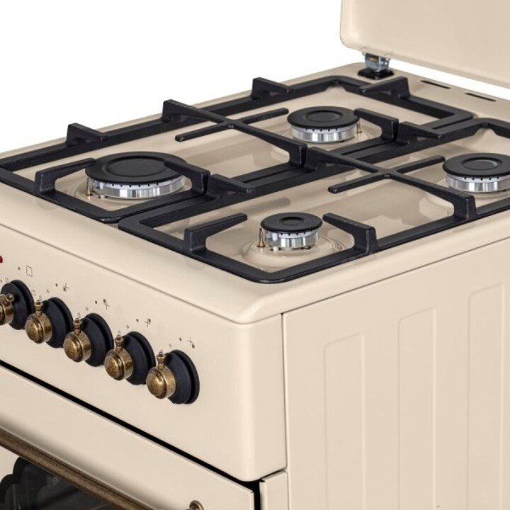 MPM MPM-56-KRM-14 Cuisinière à gaz/électrique Crème
