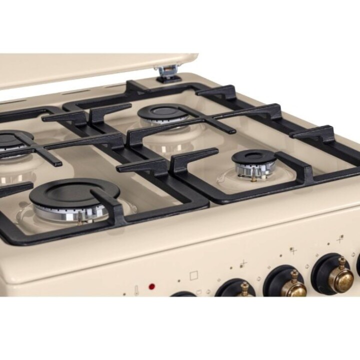 MPM MPM-56-KRM-14 Cuisinière à gaz/électrique Crème