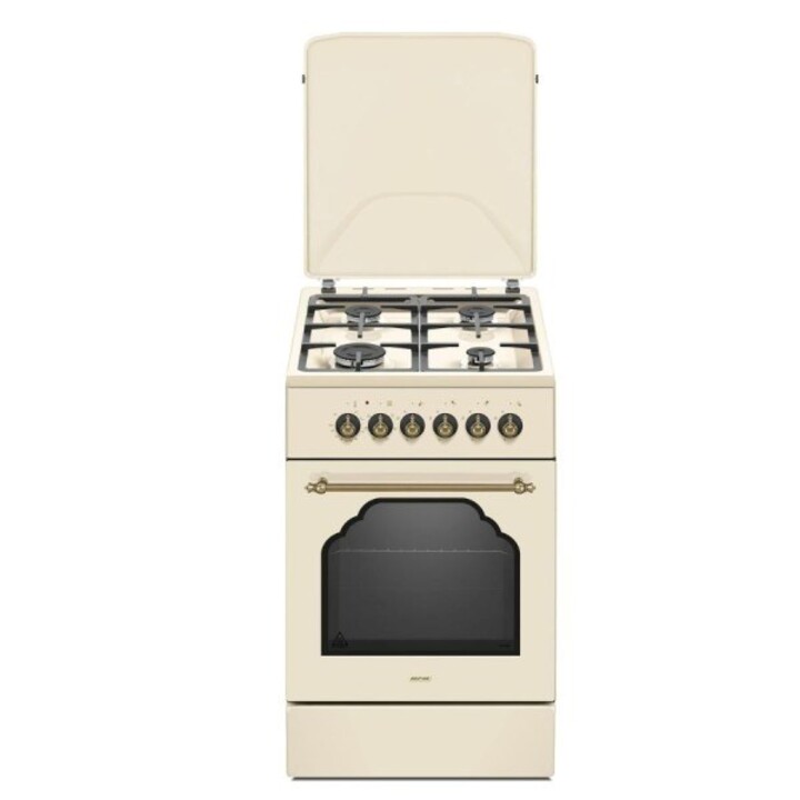 MPM MPM-56-KRM-14 Cuisinière à gaz/électrique Crème
