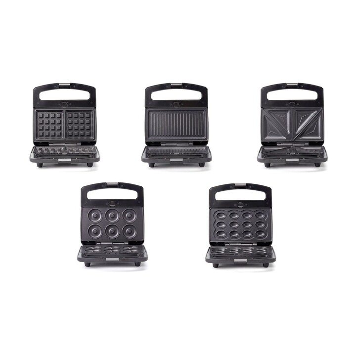 PROMIS 5-in-1 Toaster FORMEA /Sandwiches, Kekse, Nüsse, Waffeln, Donuts, Grillen/