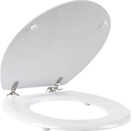 Asiento de inodoro Beldray LA033758WFPEU7 con sistema de machihembrado