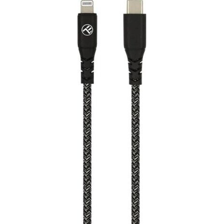 Tellur Green Datenkabel Typ-C auf Lightning 3A PD60W 1m Nylon schwarz
