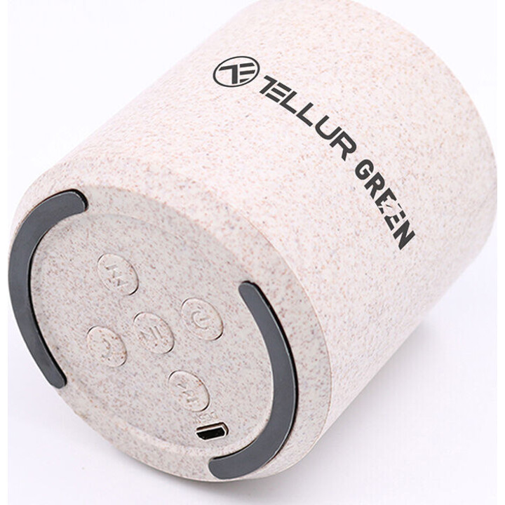 Enceinte Bluetooth Tellur Verte 3W Crème