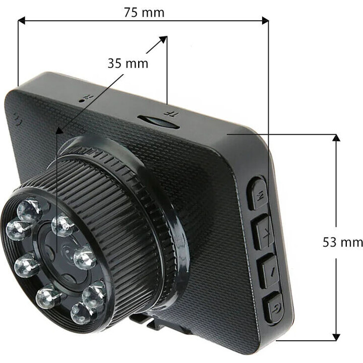 Manta DVR302H cámara para coche negra