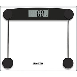 Salter 9208 BK3R Kompakte elektronische Badezimmerwaage aus Glas