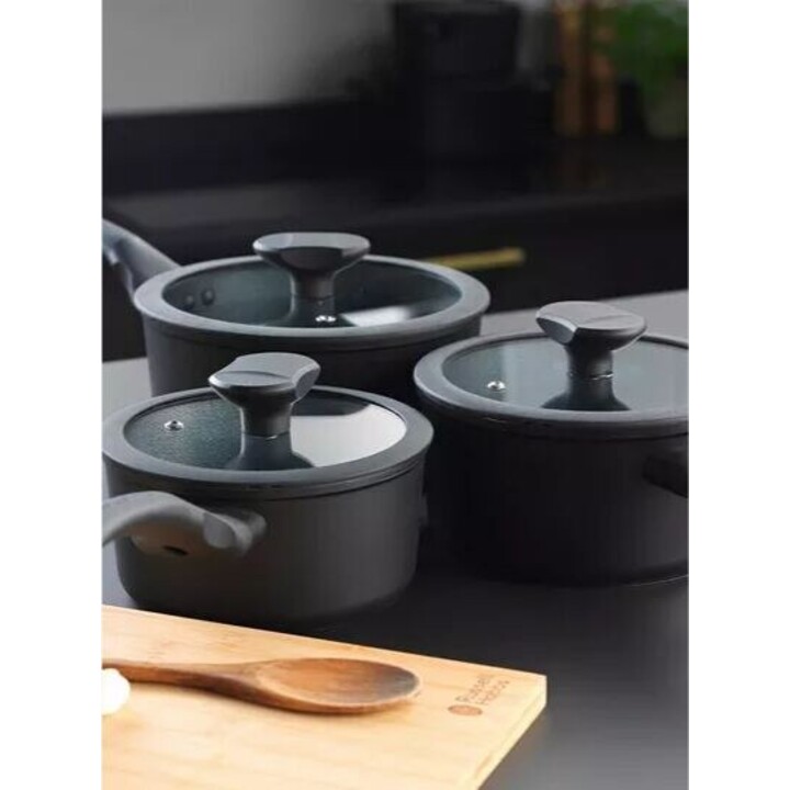 Ensemble de 3 casseroles hautes Crystaltech Russell Hobbs RH02131EU7