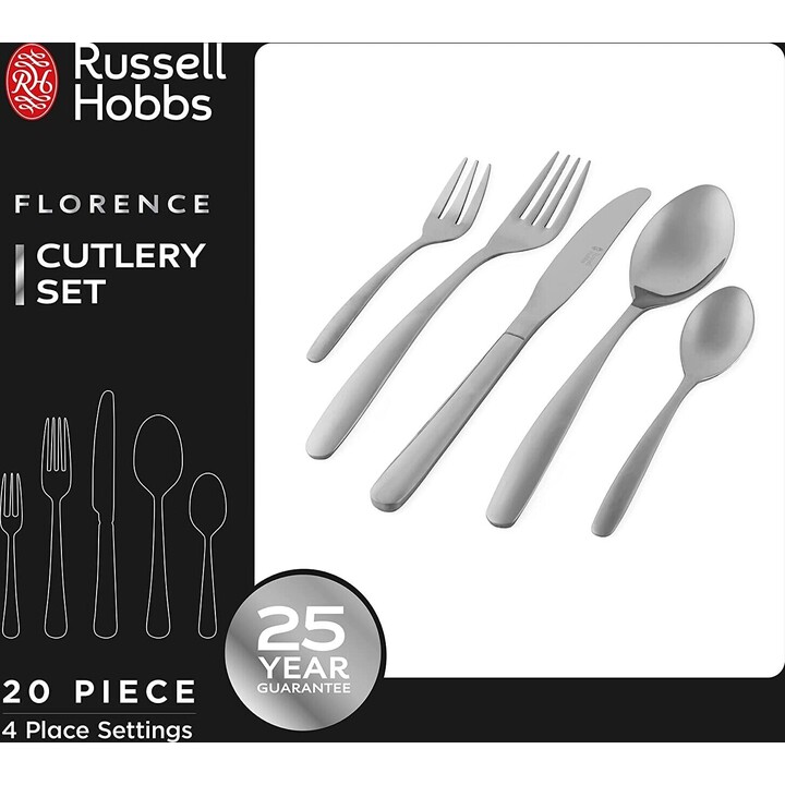 Russell Hobbs RH022641EU7 Coffret de couverts Florence 20 pièces