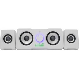 Sistema de alto-falantes gamer 2.2 RGB White Shark MOOD GSP-968 branco