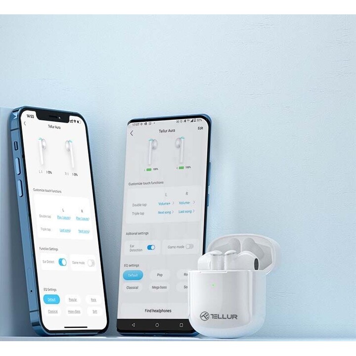 Tellur Aura True Wireless Kopfhörer APP Weiß