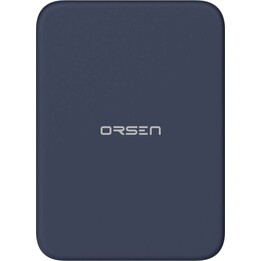 Batterie externe magnétique sans fil Orsen EW50 pour iPhone 12 et 13, 4200 mAh, bleue