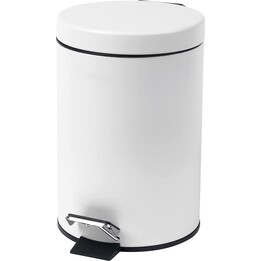 Beldray LA038098WHT2FPEU7 3 Litre Soft-Close Pedal Bin, White
