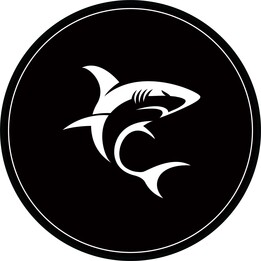 White Shark PHARAOH tapis pour chaise gaming 120 cm noir/blanc