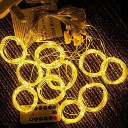 Luz LED de 300 LED, luz blanca cálida X0013lX27J
