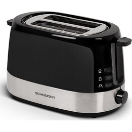 Schneider SCTO92IX tostadora de 2 ranuras negro e inox