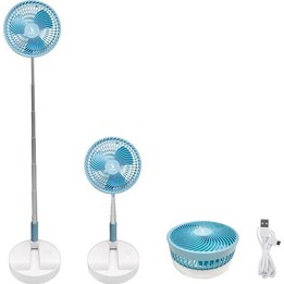 Beper P206VEN450 folding rechargeable fan blue