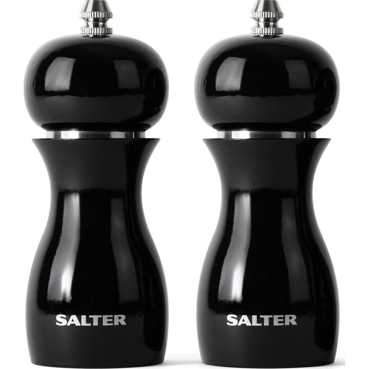 Moedores de sal e pimenta Salter 7613 BKXRA Gloss, pretos