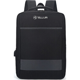 Zaino per notebook Tellur 15.6 Nomad con porta USB, colore nero.