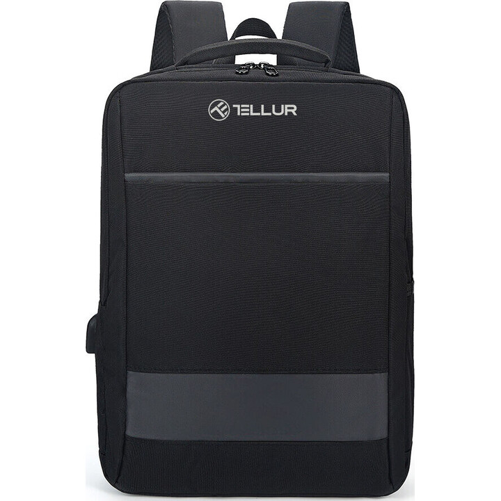 Tellur 15,6 Notebook-Rucksack Nomad mit USB-Anschluss, Schwarz