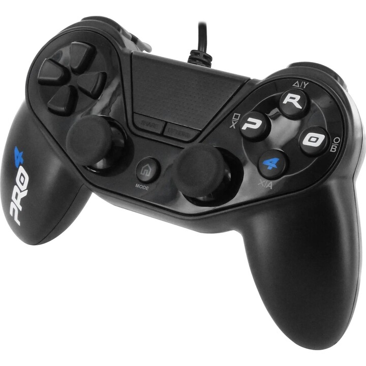 Controller cablato Subsonic Pro 4 per PS4, nero