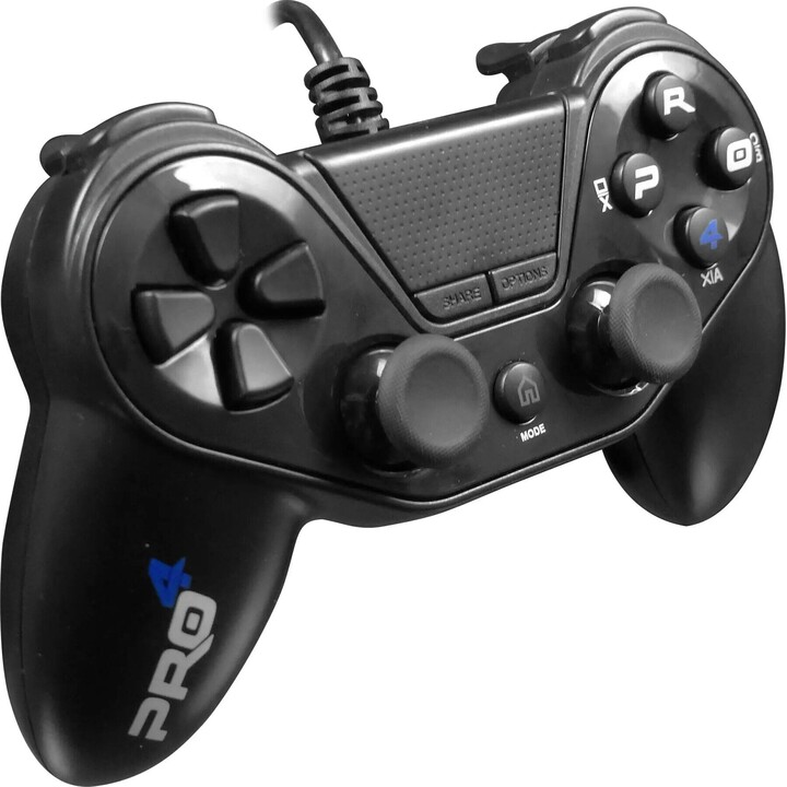 Controller cablato Subsonic Pro 4 per PS4, nero