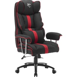 Chaise de jeu White Shark LE MANS noire/rouge