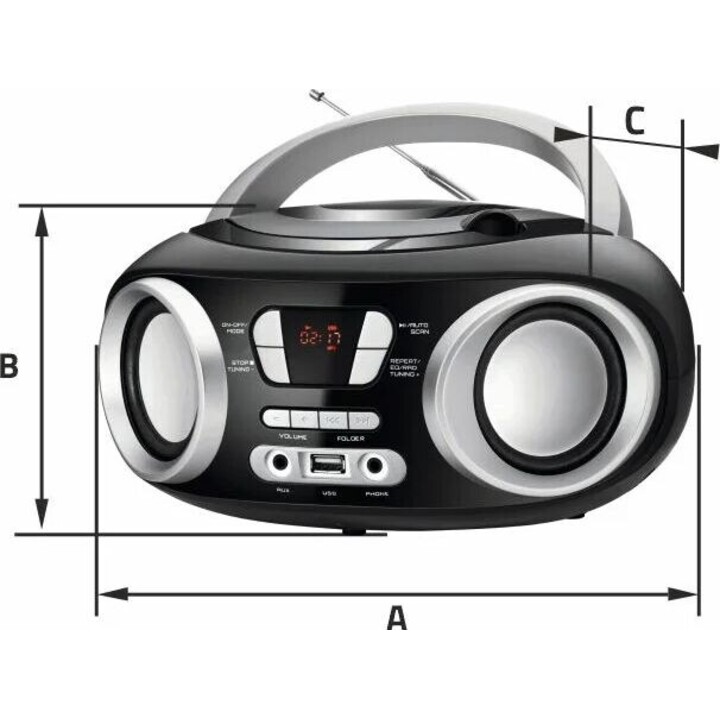 Manta MM9310BT CHILLI Bluetooth Preto