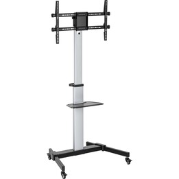 Sbox FS-444 soporte móvil de suelo para TV LCD/LED negro/plata