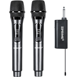 Prime3 AWM22DB Microfono wireless VHF doppio con ricevitore