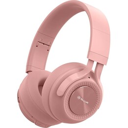 Cuffie circumaurali Bluetooth Tellur Feel, colore rosa