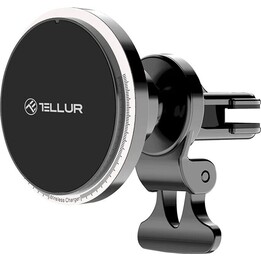 Cargador inalámbrico para coche Tellur, compatible con MagSafe, 15W negro