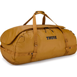 Bolsa de lona Thule 5003 Chasm de 130 litros, color dorado.