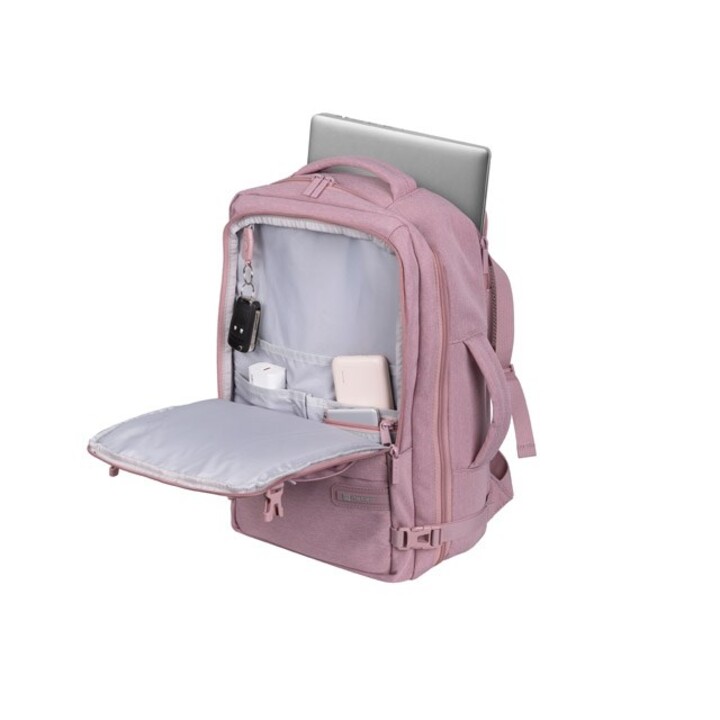 Sac à dos pour ordinateur portable Natec Camel Lite rose 15,6" 19 L