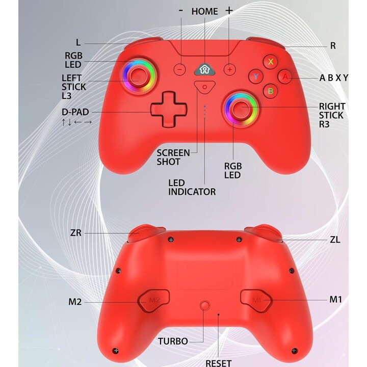 Controller LED wireless subsonico rosso per interruttore