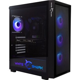 White Shark GCC-2401 Warhead-3 Negro, 4 ventiladores, 12 cm, RGB