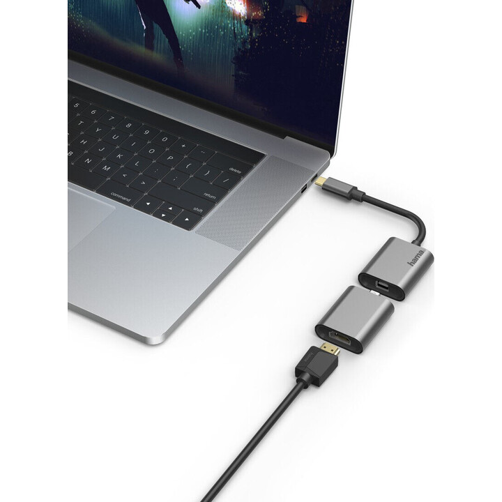 Hama 00200306 6in1 Adapter Connect2Go, USB-C, Mini-DisplayPort, HDMI, VGA