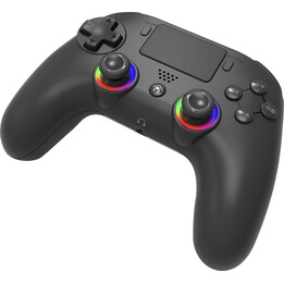 Manette sans fil LED Subsonic noire pour PS4/PC