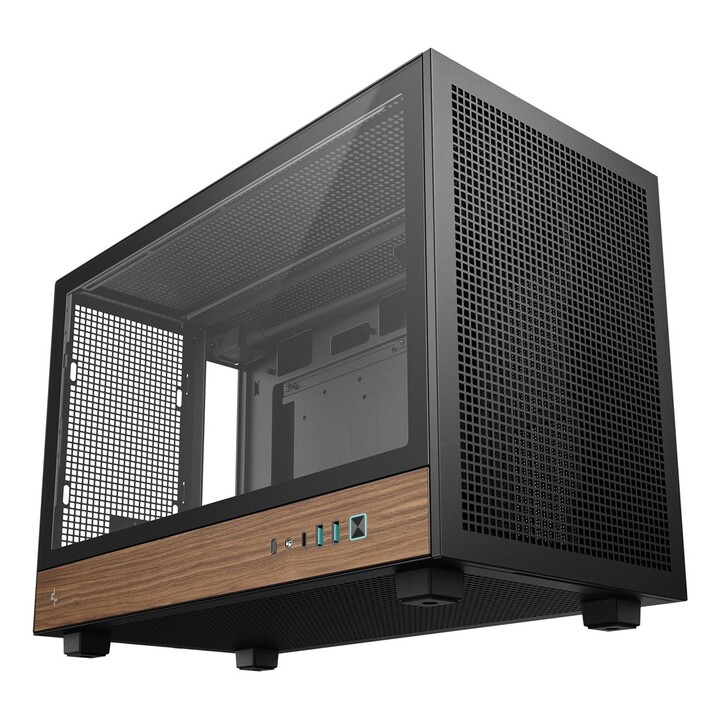 DeepCool CH260 WOOD Micro Tower Nero, Madeira