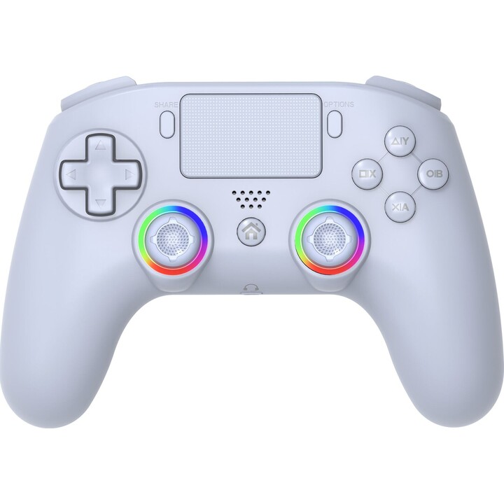 Controller LED wireless Subsonic bianco per PS4/PC
