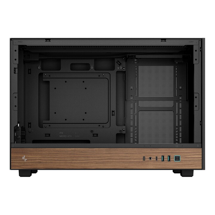 DeepCool CH260 WOOD Micro Tower Noir, Bois