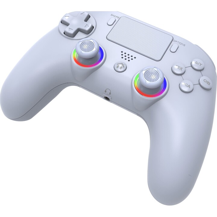 Controller LED wireless Subsonic bianco per PS4/PC