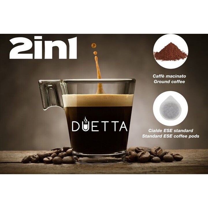 Beper P101CAF100 Cafetière expresso 2 en 1 DUETTA noire